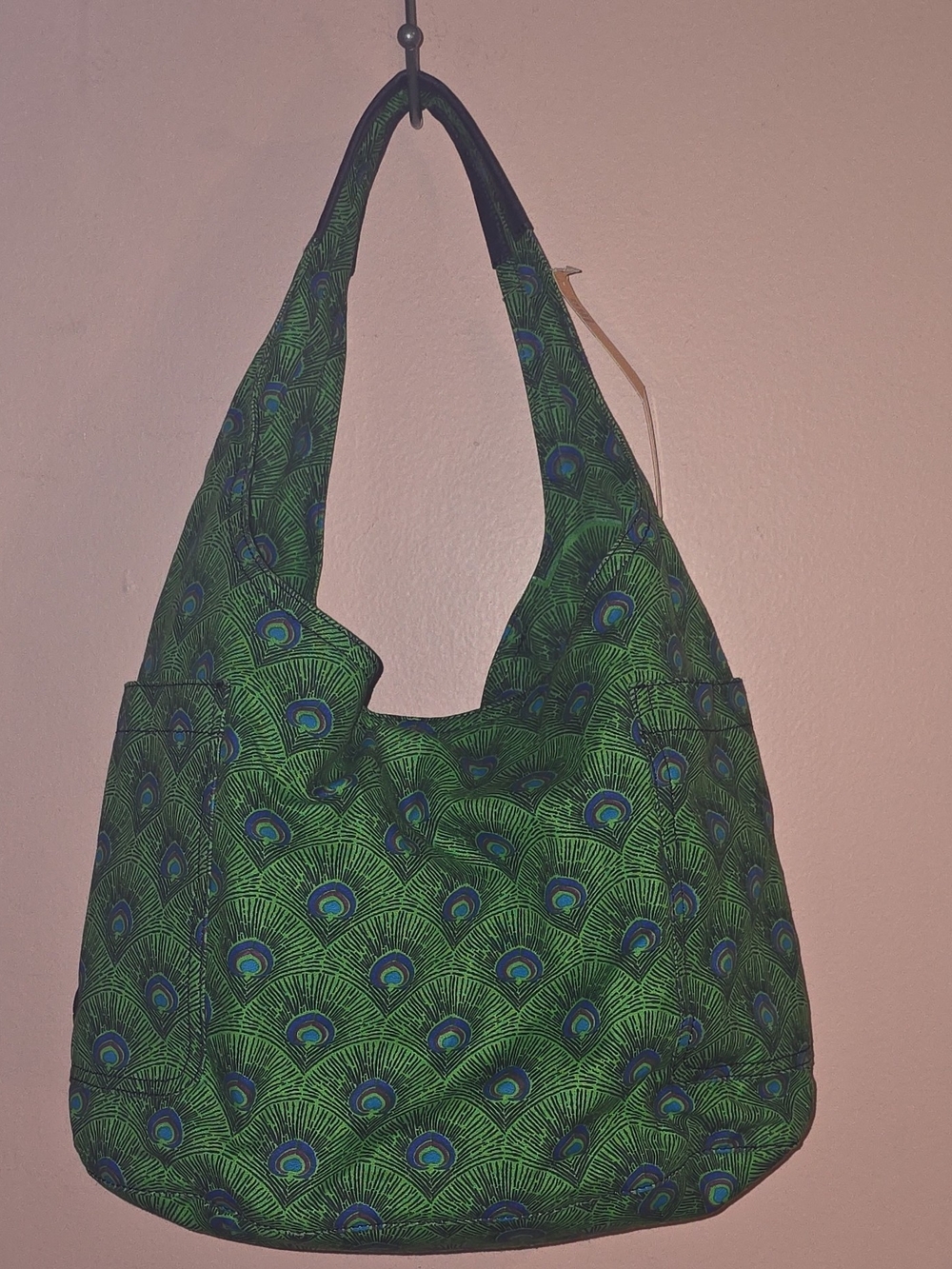 Tory Burch Braeden Hobo Shoulder Bag Peacock Feather Vintage NWT